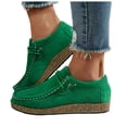 thumbnail image 5 of YLYL Women's Suede Penny Loafers Slip on Comfortable Casual Business Work Office Driving Moccasin Shoes, 5 of 9