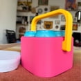 thumbnail image 4 of 2 Pcs Mini Cooler for 4 Cans 6.3 Inch Retro, Portable Compact 4 Can Capacity Drink Cooling Box with Handle for Camping Party and Outdoor Picnic, Travel Cooler for Drinks, Backpacking and Camping, 4 of 6