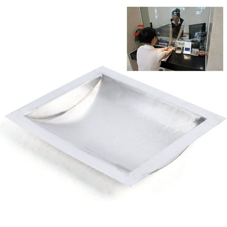 

12 x10 Cash Window Drop-In Deal Tray 304 Stainless Steel for Banks Counters