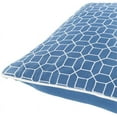thumbnail image 3 of Fenna Woven Coastal Pillow Cover in Blue, White, 3 of 5