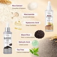 thumbnail image 4 of Ampolla Exfoliante Glow White & Black Rice - Gel Peeling con Extracto de Arroz - Elimina Suavemente Piel Muerta y Puntos Negros - Cuidado Facial Matutino y Nocturno para Todo Tipo de Piel - 2 x 80 ml, 4 of 8
