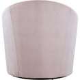 thumbnail image 6 of Meridian Furniture Alessio Pink Velvet Swivel Accent Chair, 6 of 6