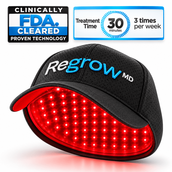 Hairmax Hair Growth Cap RegrowMD 272 Laser , FDA Cleared Laser Hair Regrowth Device for Men & Women FDA Cleared