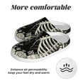 thumbnail image 6 of KLL Skeletons Love Flowers Pattern Adult Unisex Cozy Slippers,Fuzzy Slip-on Slippers TPR Sole Slippers Comfort Plush Home Footwear for Indoor & Outdoor-46/47, 6 of 7