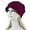 Wine Red, variant on HNMKIU Turban Wrap Scarf for Women Hair Loss Head Cover Solid Baseball Cap Hat Yellow,One Size