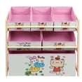 thumbnail image 2 of Storage Lovely  Cartoon Children Kids Storage Box Wooden Toy Storage Shelf, 2 of 8