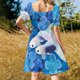 thumbnail image 5 of Vestido de manga corta Prince, vestidos de verano para mujer, vestidos para ocasiones especiales, vestido de hada, 5 of 7