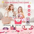 thumbnail image 4 of Toddler Girl Toys - Little Girl Purse, Toddler Purse Play Makeup Toys with Purse/ Wallet/ Toy Phone/ Fake Makeup Set for 3-12, 4 of 7
