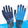thumbnail image 2 of KCAHPAN 2 Pair/4 Pair Work Gloves Double Latex Coated Freezer Gloves for Gardening Warehouse Fishing Waterproof Breathable Glove, 2 of 8