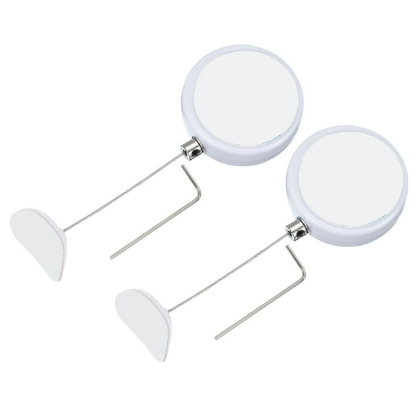 Cuerda Retráctil para Control Remoto Uxcell, Cable de Seguridad Redondo para Control Remoto de TV Blanco de 5 Pies