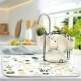 thumbnail image 5 of FREEAMG Cute Forest Animals Dish Drying Mats for Kitchen Counter, Heat-Resistant Dishes Drying Pad, Ultra Absorbent Drying Mat for Coffee Machine Sink Rack 16x18 Inch, 5 of 7