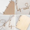 thumbnail image 4 of 2pcs Creative His And Her Vow Books Brown Kraft Paper Booklet For Wedding Journal Engagement Gift, 4 of 5