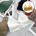 thumbnail image 3 of para mujer sin costuras es acolchados para mujer Tops con correa elástica s Chaleco en Amarillo Soledad Chaleco Bralette para mujer, 3 of 8