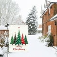 thumbnail image 4 of Merry Christmas Garden Flag, 12x18 Inch Double Sided Outside Christmas Decoration Snowman Elk Xmas Outdoor Flag, Christmas Trees House Flag, Winter Festive Holiday Yard Decor, 4 of 6