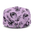 thumbnail image 3 of FUIALDOLG Lightweight Newsboy Cap, Skull Bow Floral Pattern Polyester Soft Vintage Flat Cap for Hiking Party Travel, 3 of 4