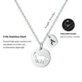 thumbnail image 2 of SMILEST Horse Gifts for Women Stainless Steel Circle Hollow Horse Pendant Necklace, 2 of 5