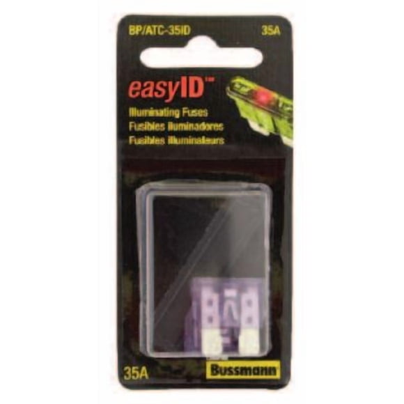 Bussman Fuse BP/ATC-15ID easyID; Blue Blade; ATC; 15 Amp; Pack Of 2; With Blister Packaging