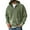 39#Army Green, variant on Men's Half Zip Denim Hoodie Pullover Sweatshirt Jean Jacket with Pocket Army Green XL