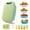 Blue Green, variant on Collapsible 9-in-1 Chopping Board Colander Basket Blue Green For Camping Kitchen