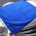 thumbnail image 2 of 100Pcs Absorbent Microfiber Towel Car Care Home Kitchen Washing Clean Wash Cloth Towel Blue, 2 of 10