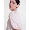 thumbnail image 5 of Scenario Women's Textured Top with Short Puff Sleeves, Sizes XS-XXXL, 5 of 6
