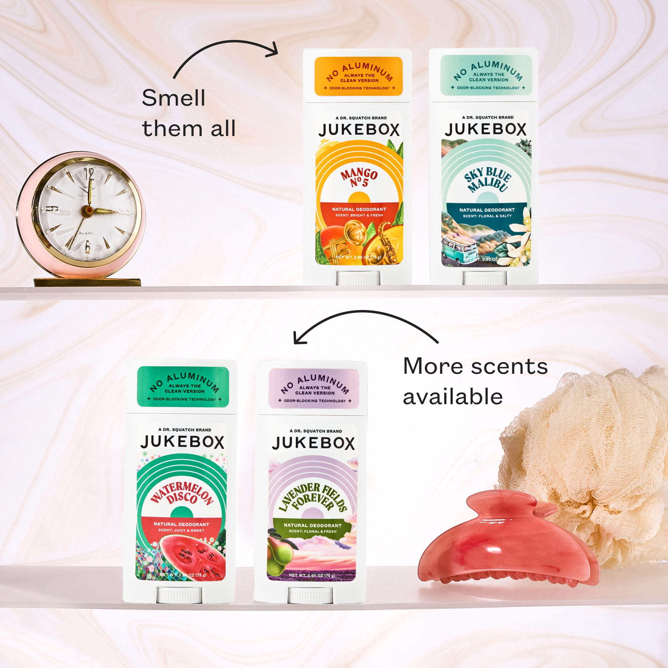Jukebox Mango No. 5 Natural Deodorant Aluminum Free Deodorant for Women, 2.75 oz