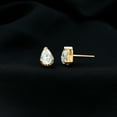 thumbnail image 3 of Rosec Jewels 1 Carat Lab Diamond Earrings Studs - 5X7 mm Pear Shape Diamond Earrings (EF-VS Grade) - with Jewelry Box, 10K Yellow Gold, 3 of 6