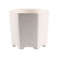 thumbnail image 2 of koolsoo Multipurpose Flower Pots Decoration Containers Hexagon Lightweight with Drainage White, 2 of 3