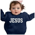thumbnail image 2 of Hand Embroidered Pure Knit Sweater for Girls Delicate Floral Embroidery Design Soft Comfortable Baby Toddler Kids Top, 2 of 3