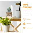 thumbnail image 7 of TABLETREANDS 1Set Khaki Rectangular Planter Holder for Indoor and Outdoor Plants 17.8X17.8X6.1In, 7 of 7
