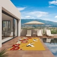 thumbnail image 3 of Peony Birds Outdoor Rug for Patio/Deck/Porch, Non-Slip Large Area Rug 5 x 8 Ft, Farmhouse Japanese Budding Flowers Animals Indoor Outdoor Rugs Washable Area Rugs, Reversible Camping Rug Carpet Runner, 3 of 8