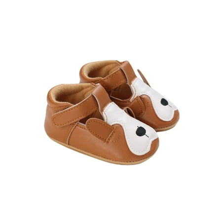 

Genuiskids Cute Baby Toddler Cartoon Animal Soft-Soled Non-Slip Newborn Baby Leather