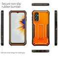 thumbnail image 4 of ExoGuard For Samsung Galaxy A14 5G Case, Phone Case with Screen Protector and Kickstand (Orange), 4 of 8