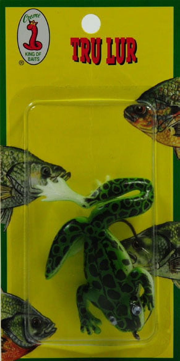 Creme 4" Tru-Lur Lifelike Frog Lure, Green
