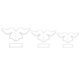 thumbnail image 1 of Juego de 3 Cortadores de Arcilla Polimérica con Forma de Lazo, Cortadores de Pendientes de Arcilla con Lazo, Kit para Hacer Pendientes de Cerámica Blanda, Collares y Aretes, 1 of 9