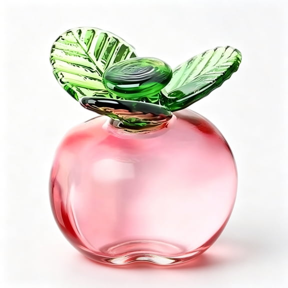 ACDANC 2026 New Glass Fruit Decor Sculpture Paperweight Decorative Fruit Miniature Art Crystal Statue Fruit Ornament for Car Office Bookshelf Peach for Home Decor,Desk Decoration,Gift Ideas