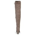 thumbnail image 3 of Journee Womens Maya Block Heel Over The Knee Boots, 3 of 9