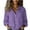 Purple-1, variant on Faux Linen Shirts Women Summer Tops for Women 2025 Collared Long Sleeve Going Out Shirt Polyester Vacation Button Down Casual Business Tops