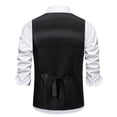 thumbnail image 4 of Fozruso Mens Fashion Stripes Retro Casual Suit Vest, 4 of 7