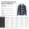 thumbnail image 5 of Kdxio Hand Drawn Rockets Print Women Men Sun Protection UPF 50+ Jackets Zip Up Long Sleeve Hoodie Hiking Lightweight with Pockets, 5 of 7