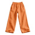 thumbnail image 5 of XFeng Men Linen Wide Leg Pants Drawstring Casual Trousers, 5 of 5