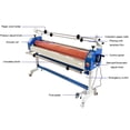 thumbnail image 6 of 63 Inch Electric Manual Cold Laminating Machine Vinyl Photo Film Cold Press Laminator, 6 of 9