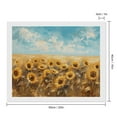 thumbnail image 2 of Diamond Art Kits for Adults, Sunflower Field BlissDiamond Painting Kits for Beginners, Frameless Round 5D Full Drill Diamonds Art Pictures Gem Art Crafts Home Decor Gifts, 2 of 8