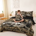 thumbnail image 3 of Erosebridal 3D Bear Print Bedding Comforter Set 7pcs for Boys, Rustic Branches King Bedding Sets, 3 of 7