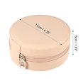thumbnail image 4 of Unique Bargains Portable Round Jewelry Box Jewelry Organizer Box for Travel for Trip Pink 1 Pc, 4 of 6