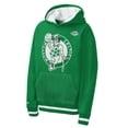 thumbnail image 2 of Youth Mitchell & Ness  Kelly Green Boston Celtics Playmaker Fashion Fleece Hoodie, 2 of 3
