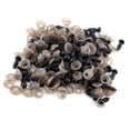 thumbnail image 4 of 100 piezas de ojos de plástico negro para muñecas, osos de peluche, marionetas, manualidades, material de 9 mm, 4 of 14