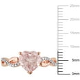 thumbnail image 2 of Everly Women's Morganite 10k Rose Gold Ring, 2 of 6