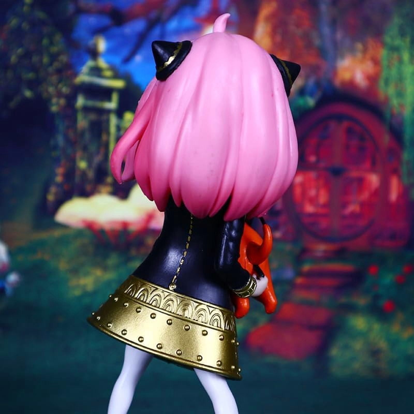 Newly Anya Figure Standing Anya Figurine 18cm/7.1inch Handmade PVC Anime Manga Game Character Cosplay Model Statue Collectible Craft Gift (a)