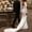 Ivory, variant on LSYX Elegant Square Neck Long Sleeves Crepe Mermaid Wedding Dress Zipper Back Court Train Bridal Gown Custom Made